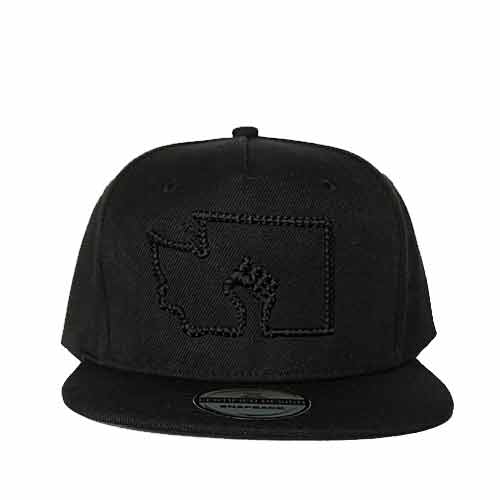 BLM 3D Braided Black Hat