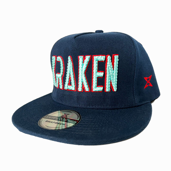 Seattle Kraken 3D Braided Snapback Hat