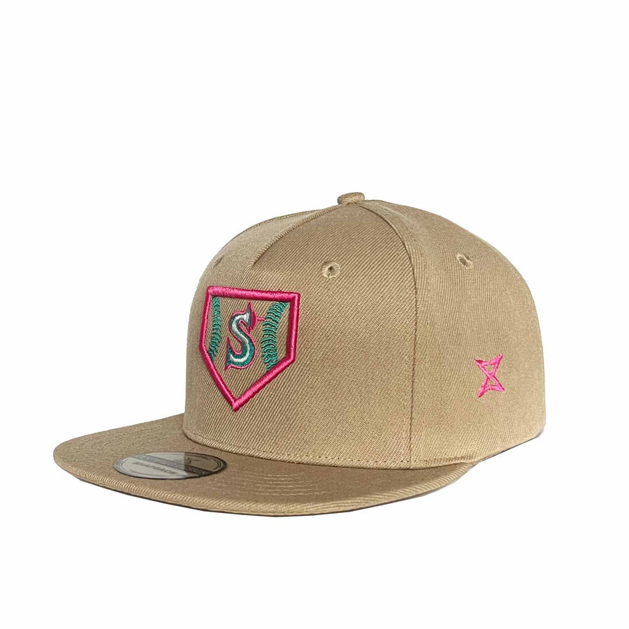 Mariners Home Plate Snapback Khaki