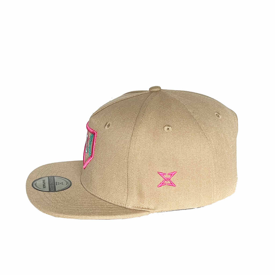 Mariners Home Plate Snapback Khaki